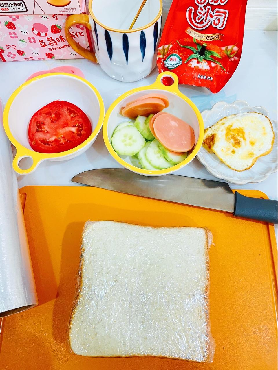 纯奶手撕吐司的做法 步骤1