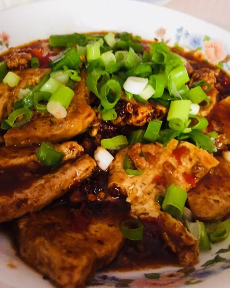 鱼香煎豆腐