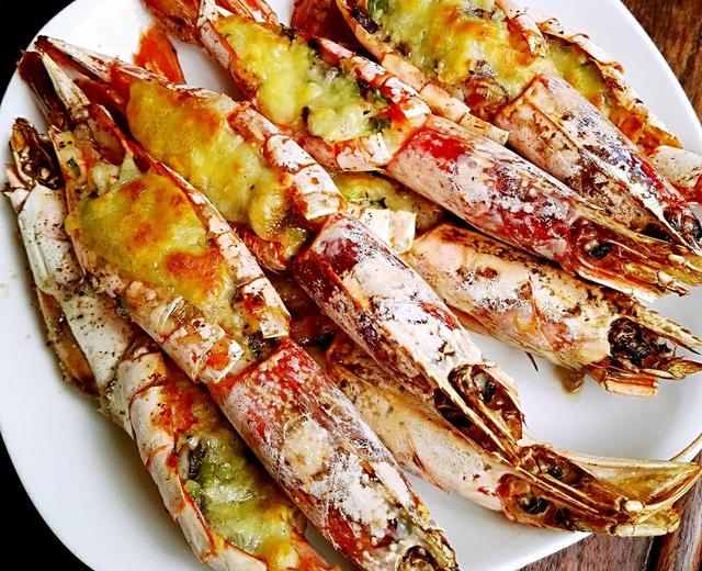 奶酪焗阿根廷红虾的做法