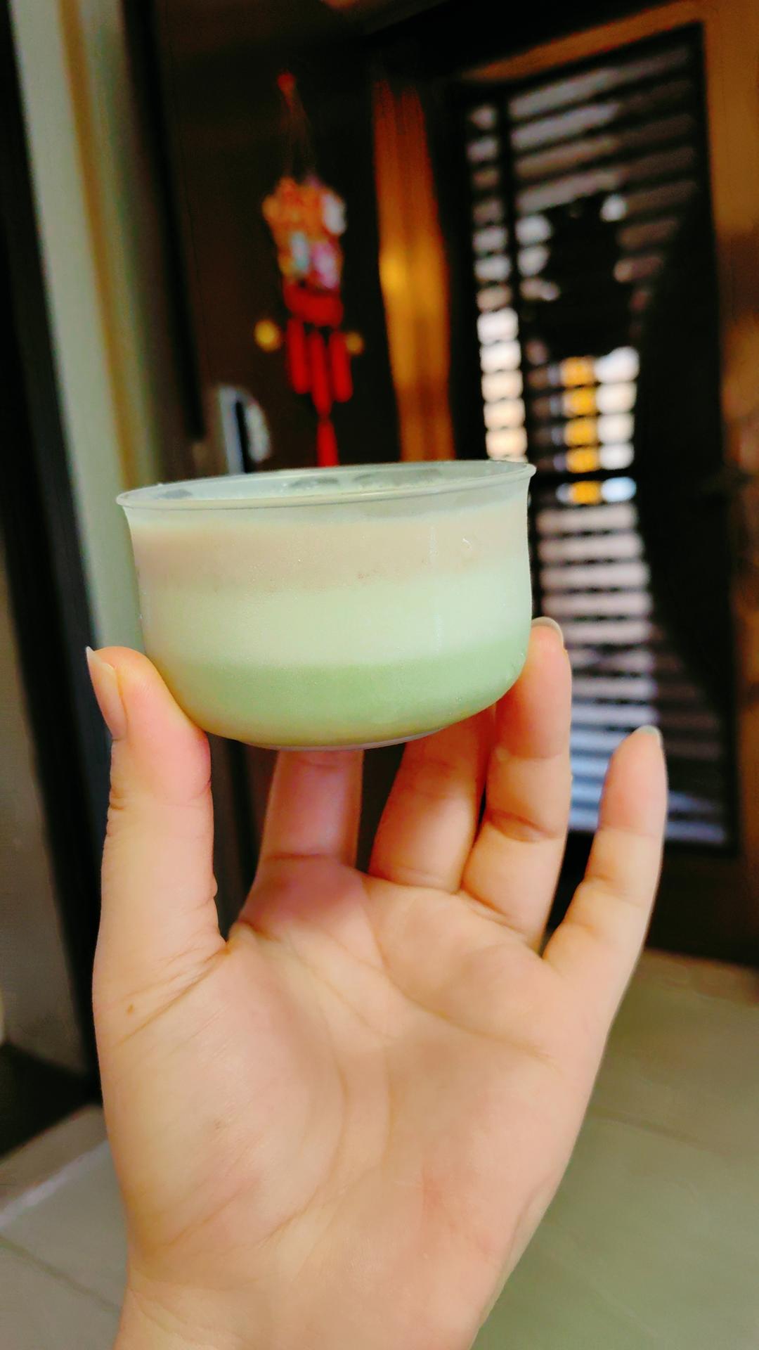 零技术‼️高颜值三色牛奶布丁‼️免烤箱免打发