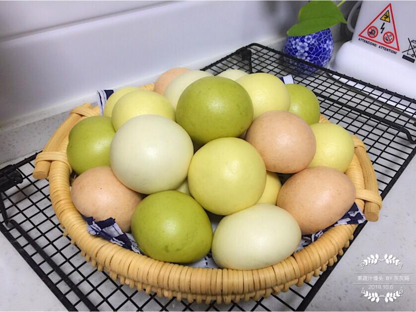 好吃又好看的酸奶味蔬果汁馒头