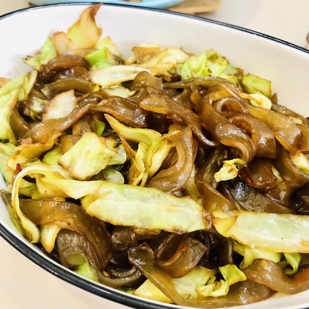 圆白菜炒粉条