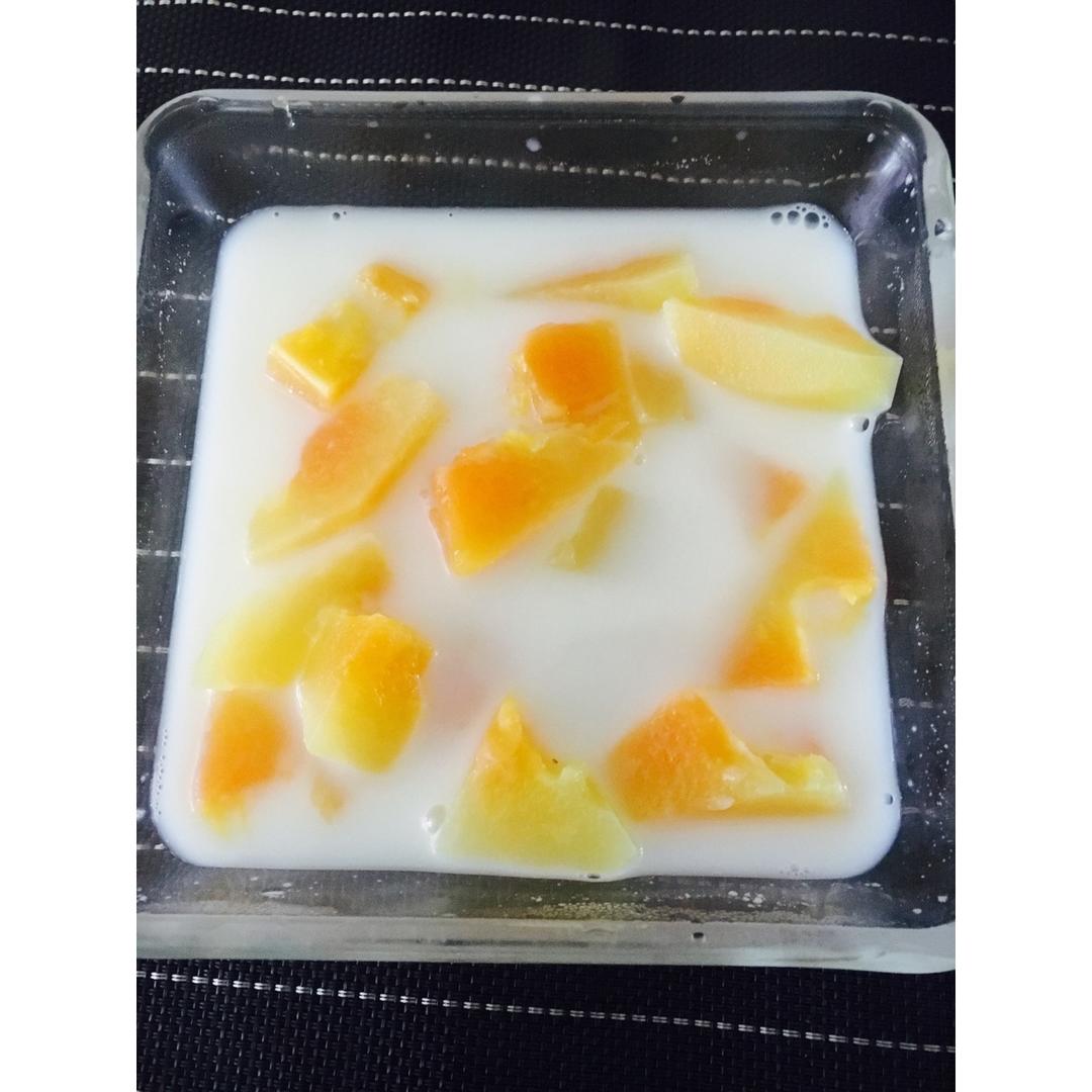 鲜奶炖木瓜