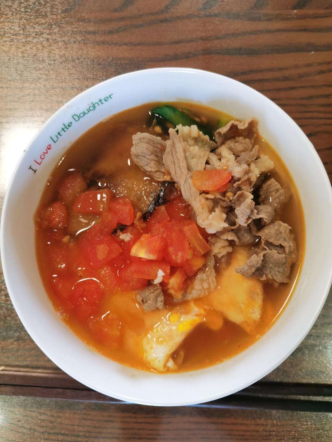 酸汤肥牛面（减肥都可以吃的）