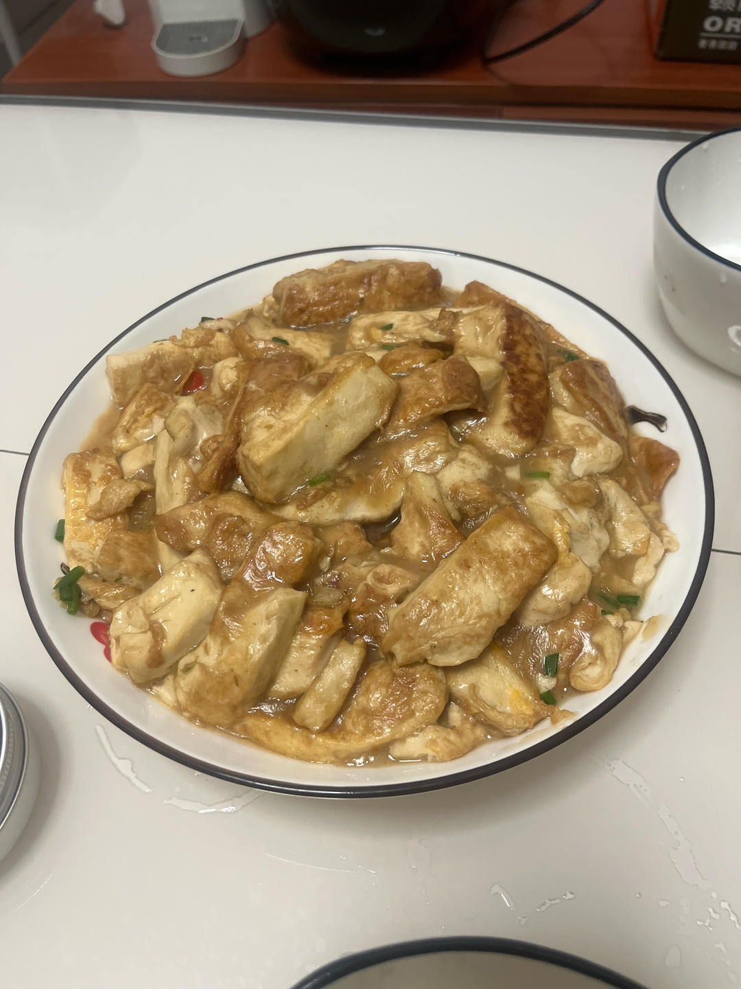 外焦里嫩的香煎豆腐