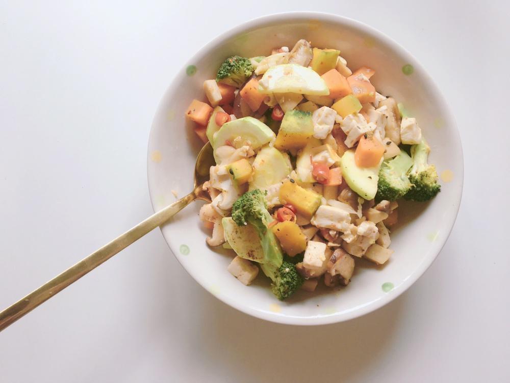 无油鸡胸肉烤时蔬