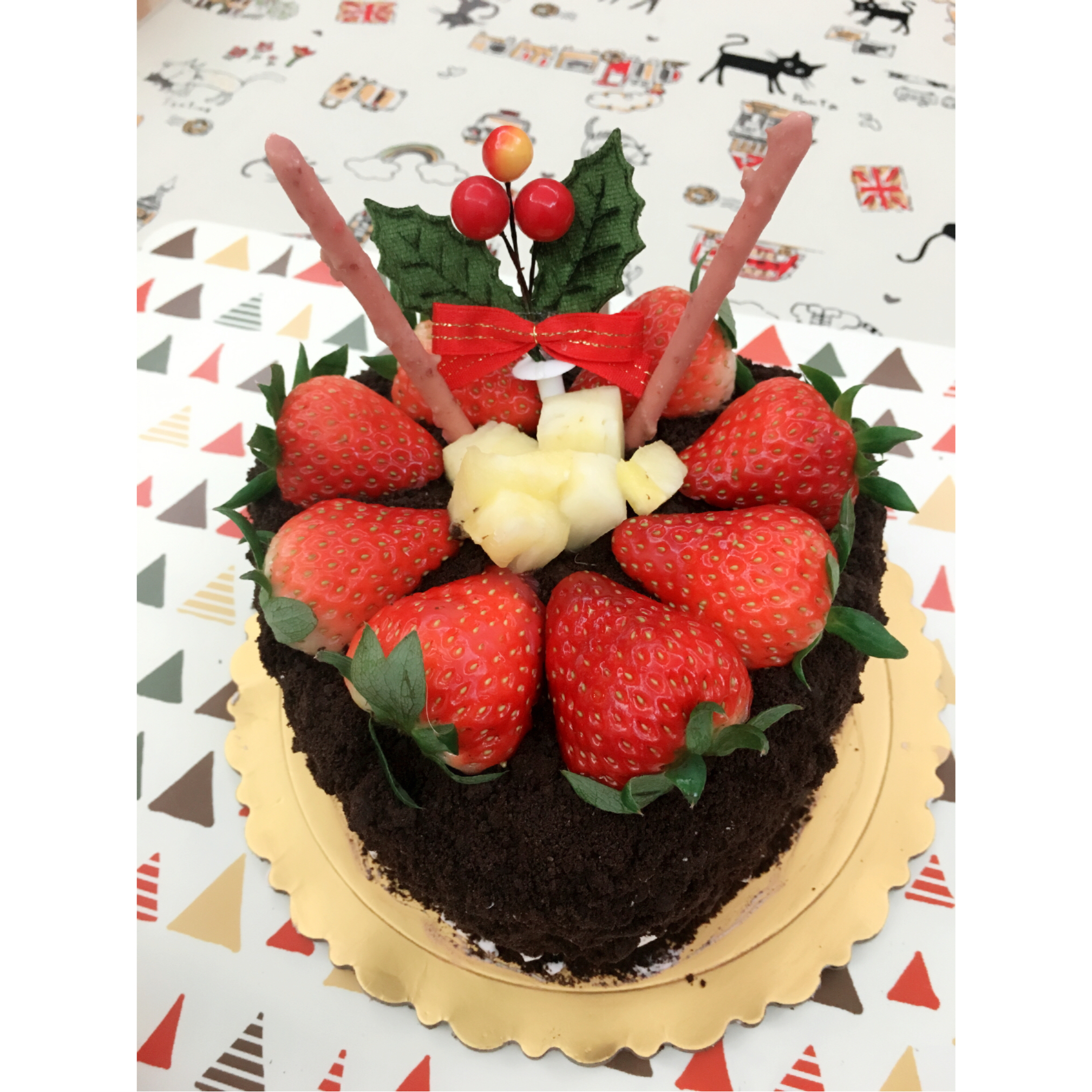 奥利奥水果奶油蛋糕