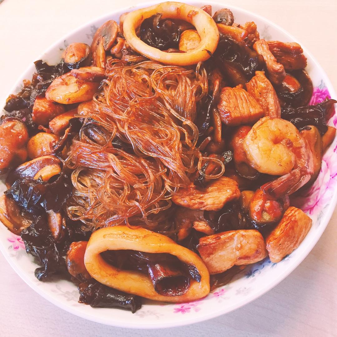 不用海鲜的海鲜粉丝煲