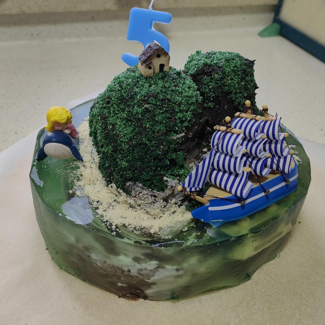 海岛生日蛋糕