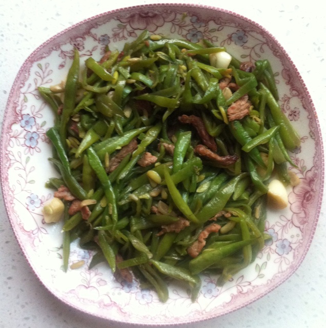 刀豆炒肉丝