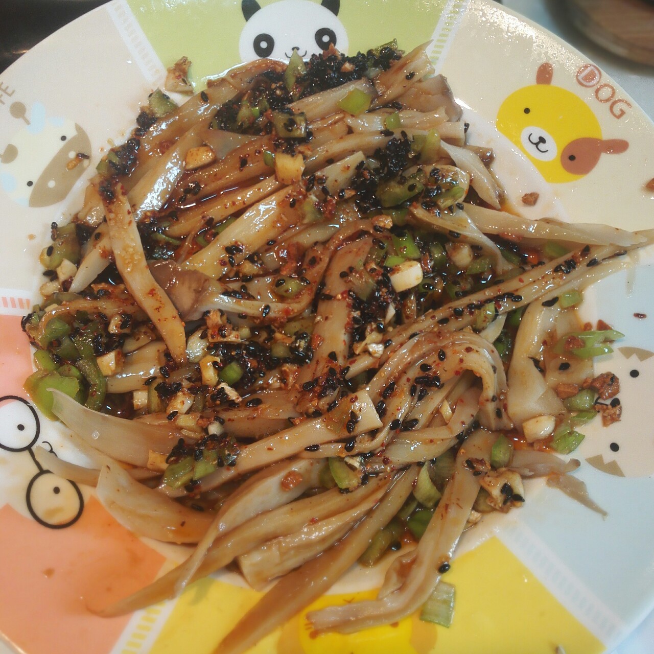 油泼杏鲍菇（凉菜