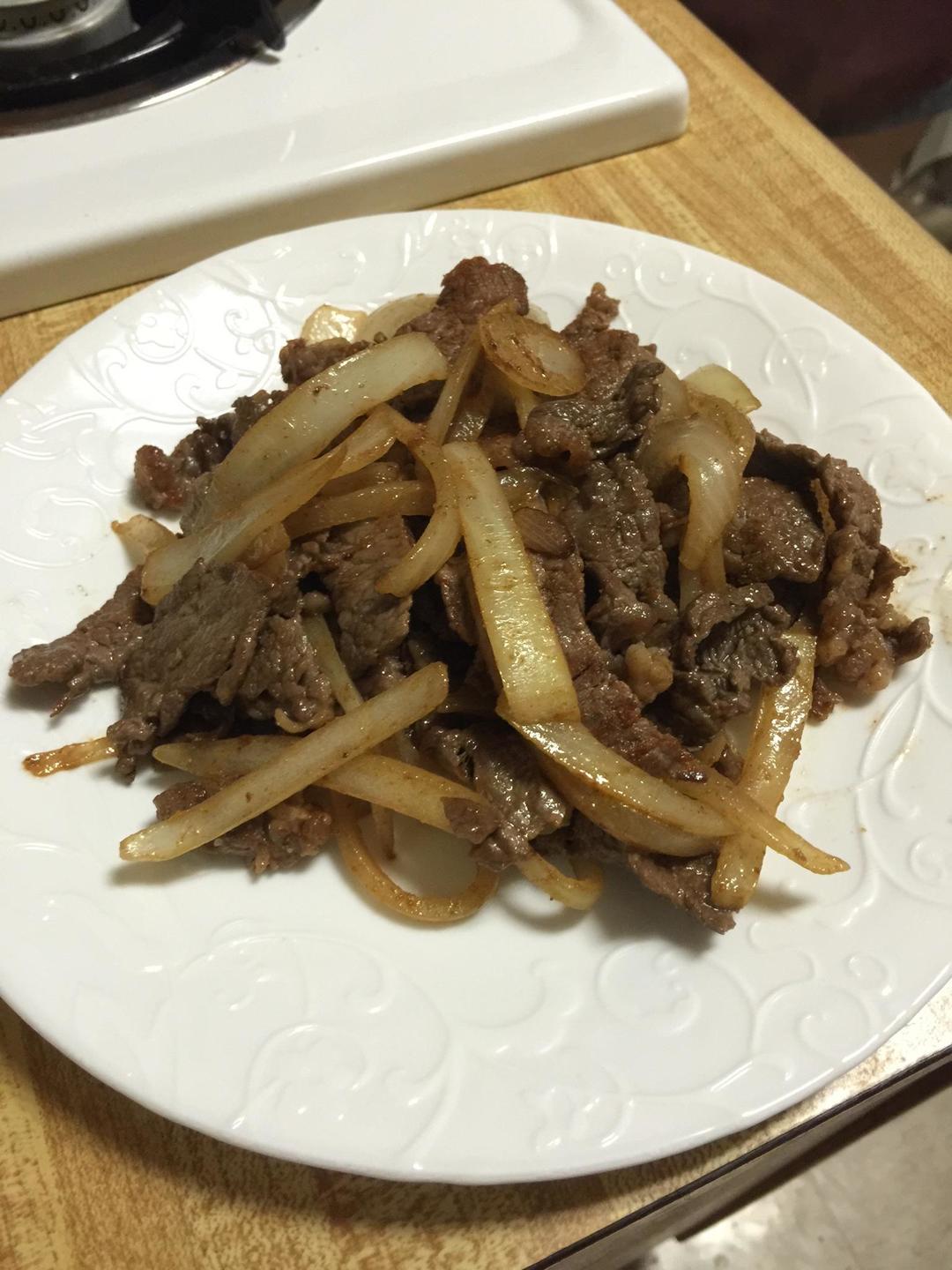 香煎雪花牛肉片的做法