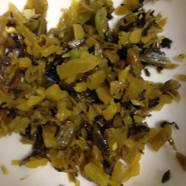 倨傲忙了做的清炒雪里蕻