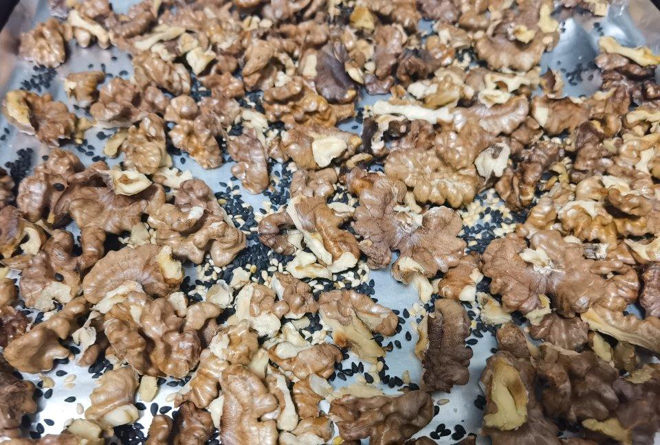 健康零嘴：拔丝核桃