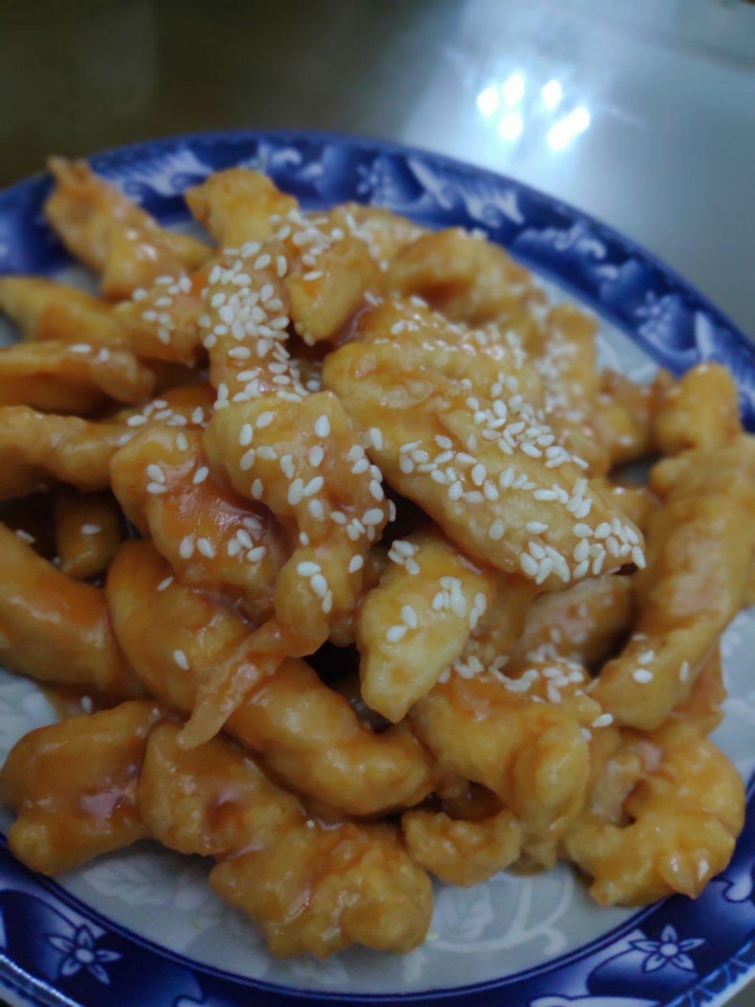 酸甜可口的糖醋里脊(鸡胸肉版)