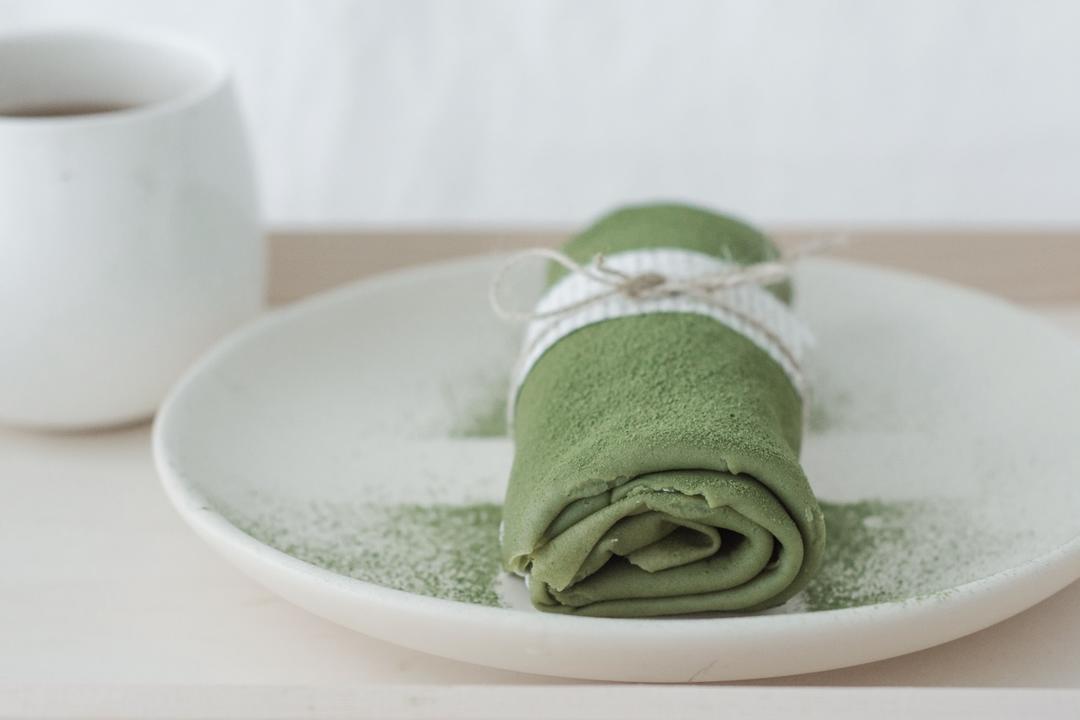 网红抹茶毛巾卷