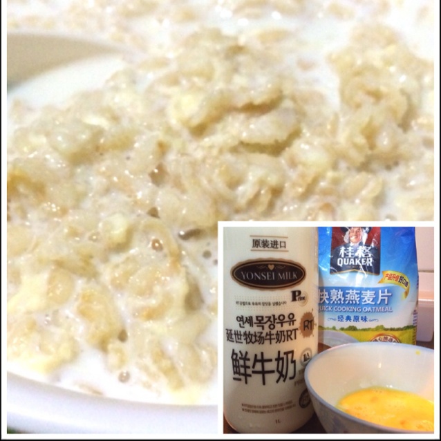 牛奶鸡蛋燕麦