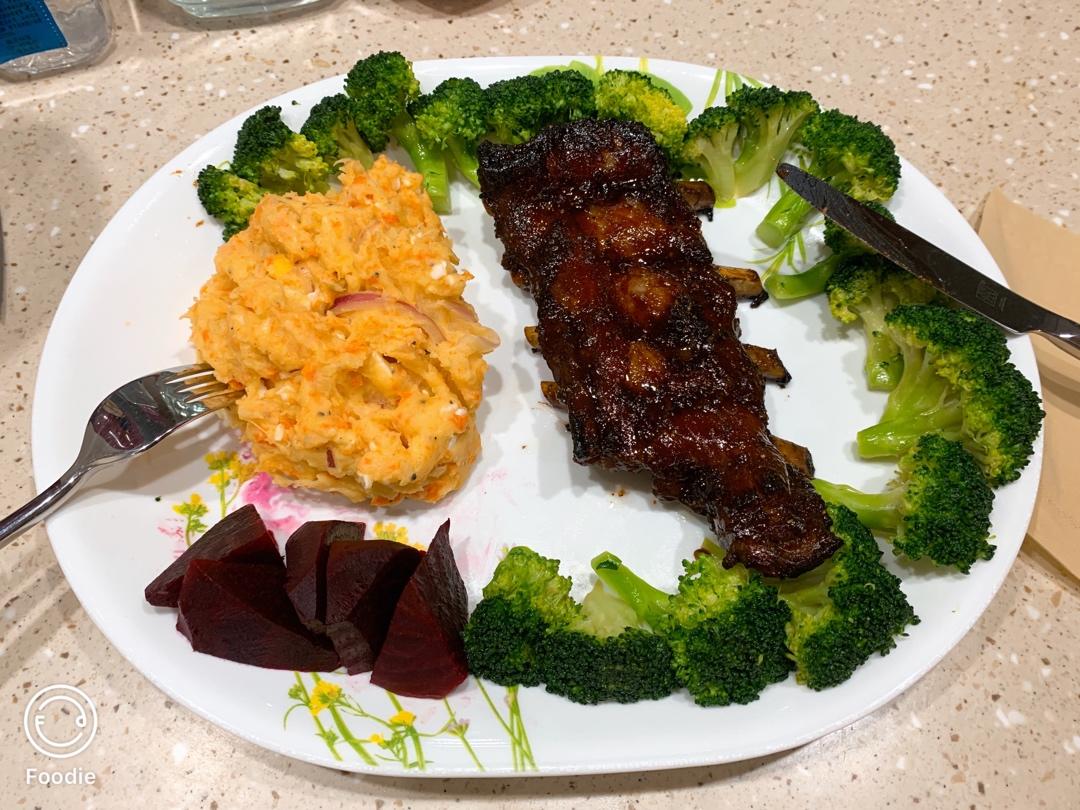 美式烤猪肋排（家庭烤箱版）