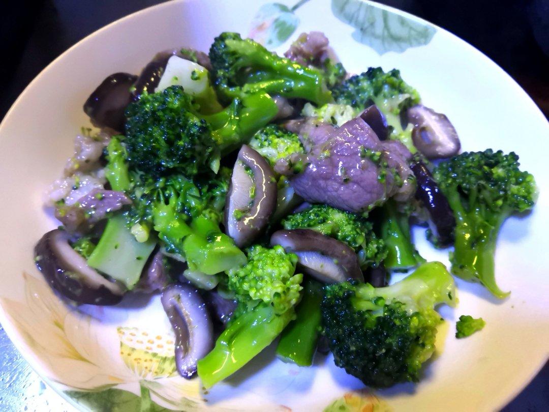 蓝瘦香菇
（西蓝花瘦肉炒香菇）