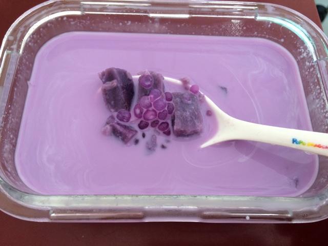 椰香紫薯西米露的做法