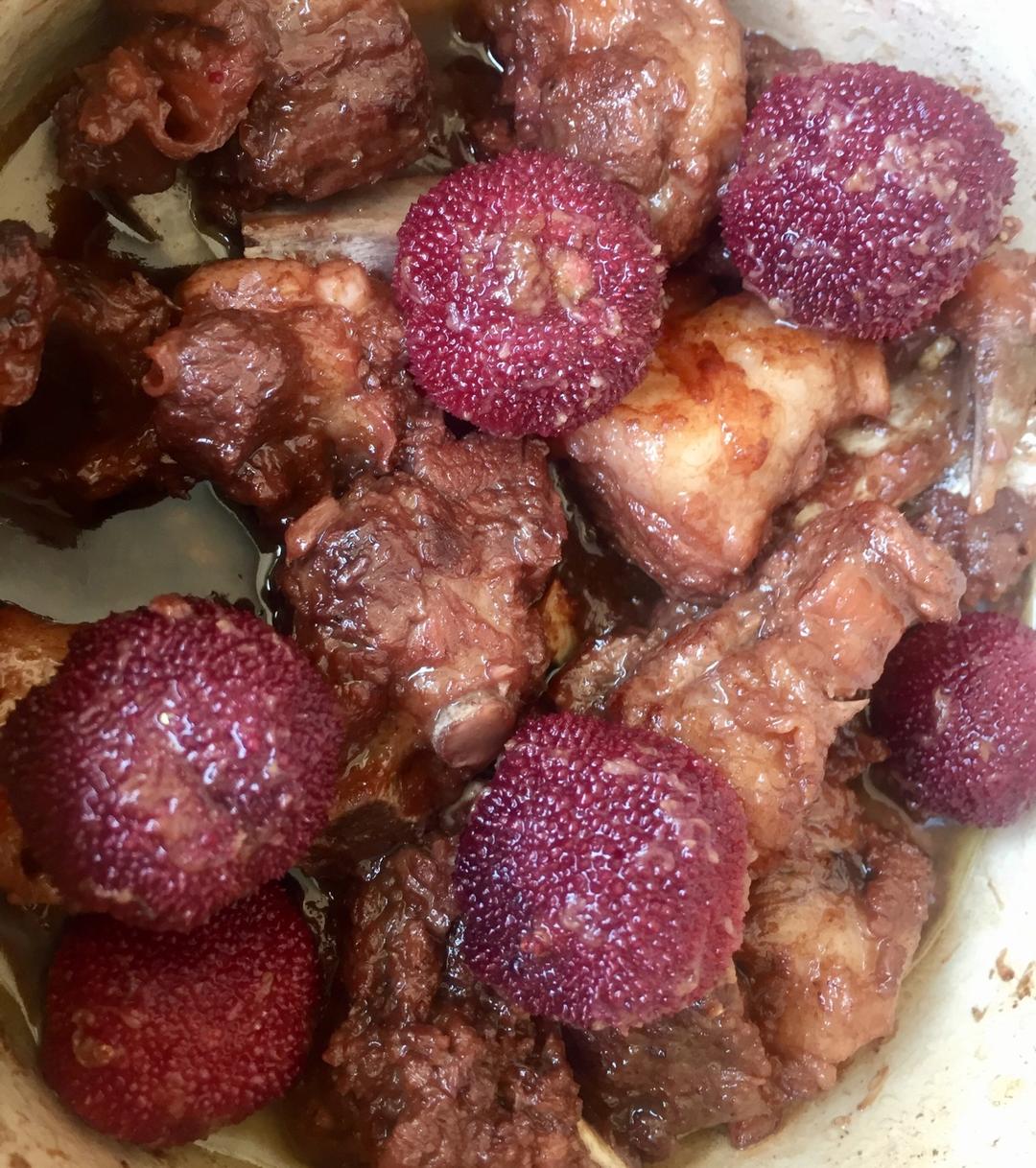 小羽私厨之杨梅烧排骨