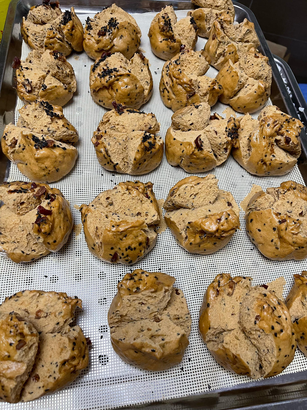 妥妥的红糖开花馒头