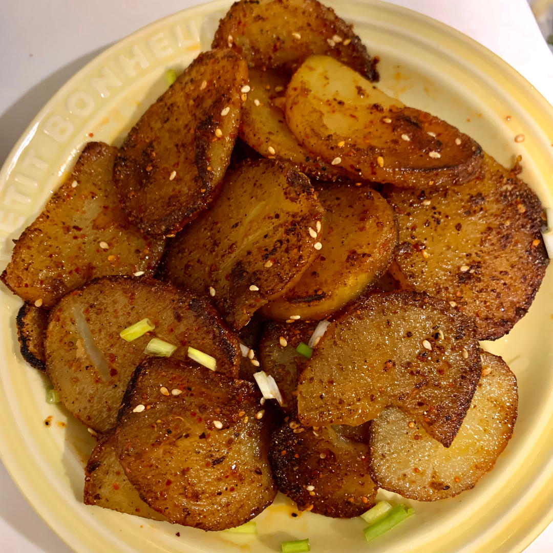 一定要做一次的孜然土豆片