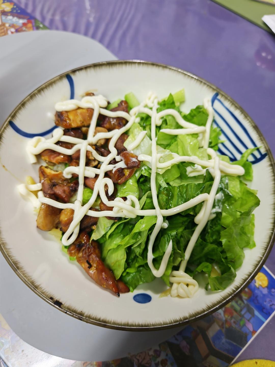 烤鸡腿肉拌饭（烤肉拌饭）