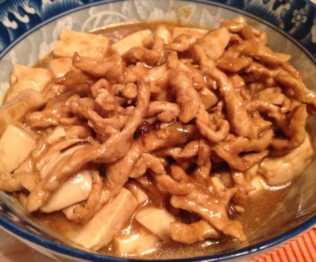 肉丝豆腐