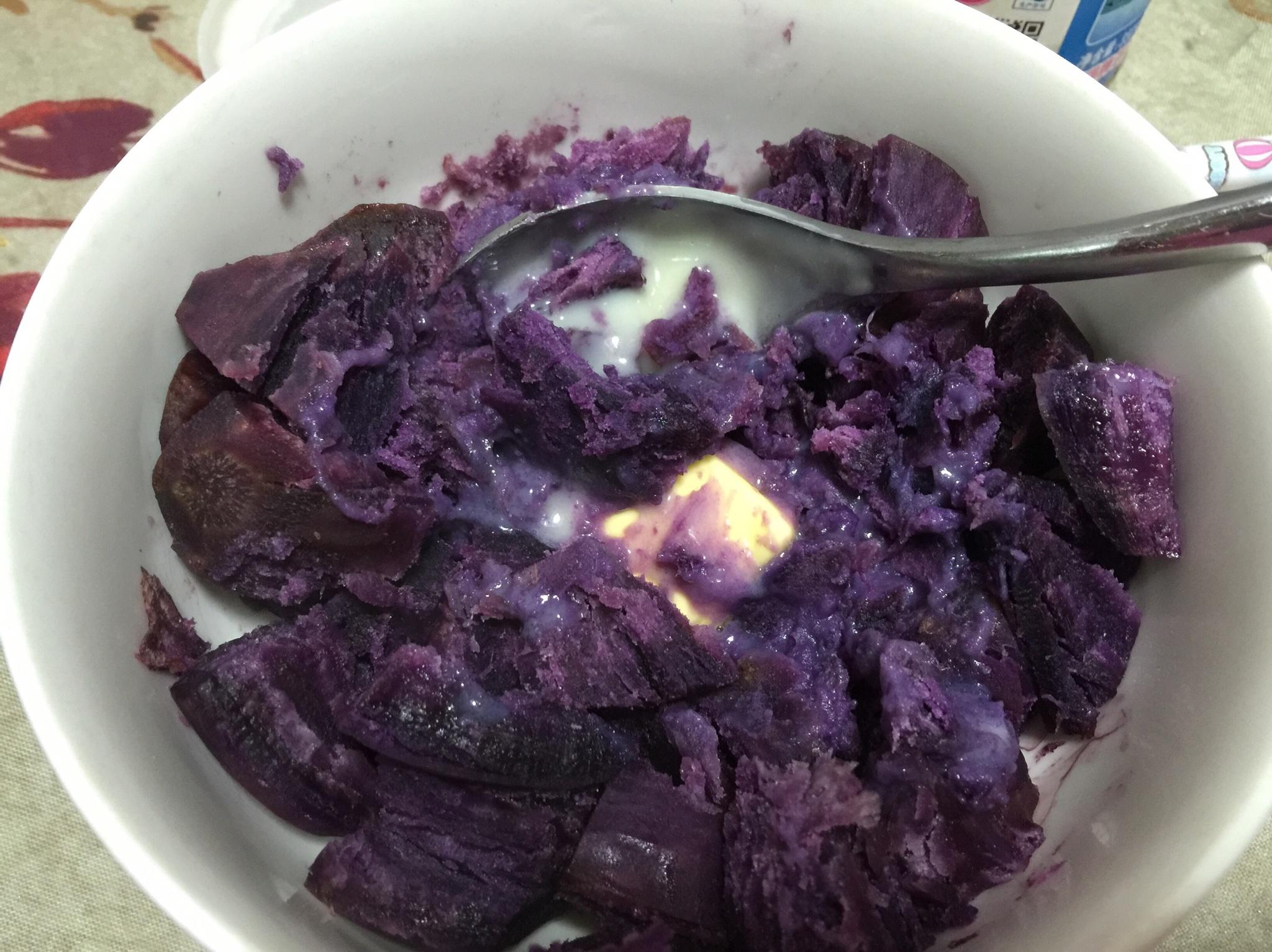 高冷的紫薯馅儿的做法 步骤2
