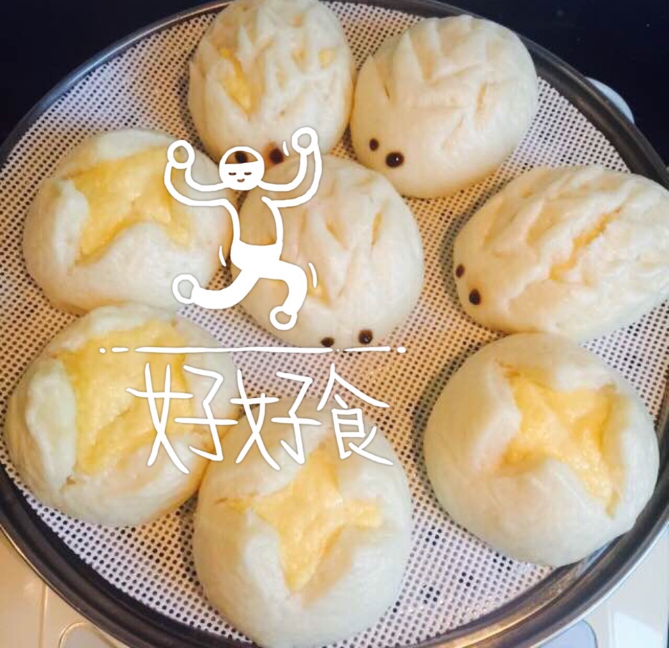 自制奶黄包