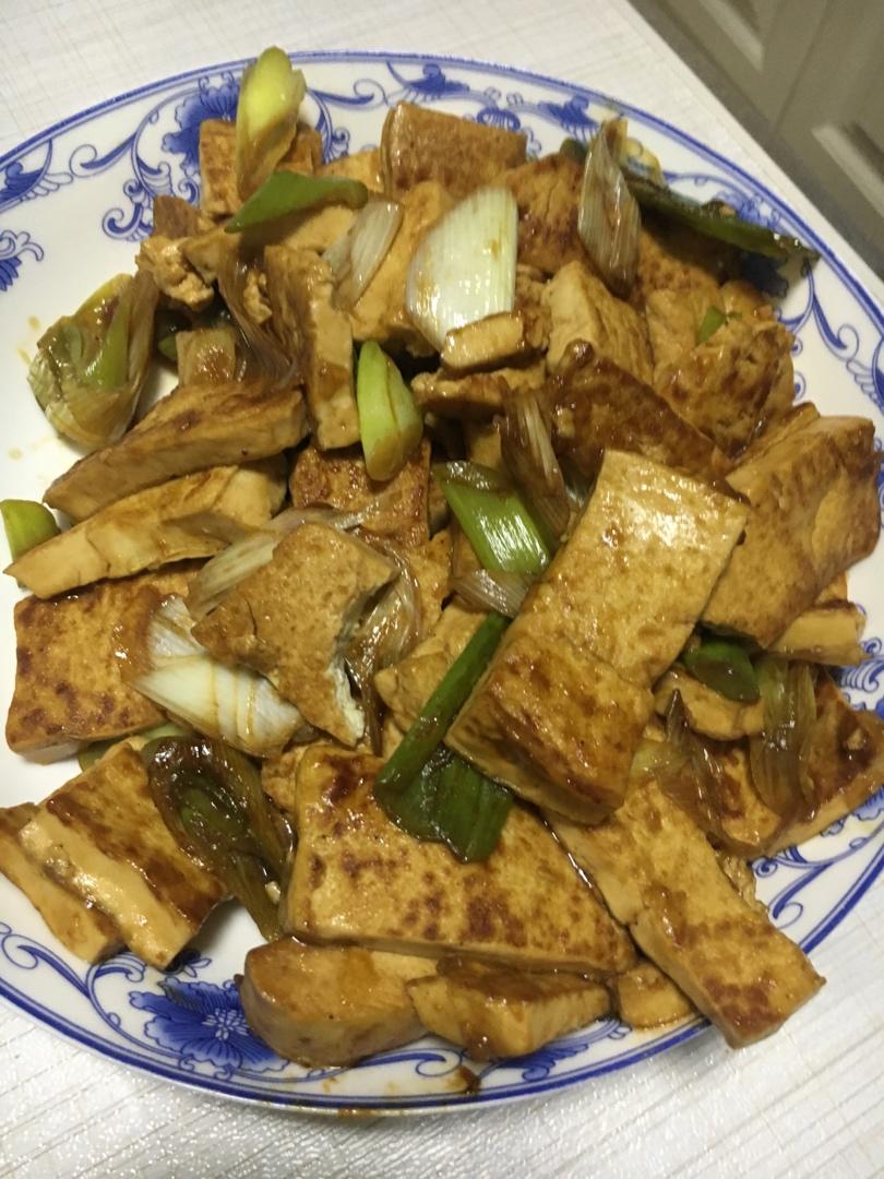 葱烧豆腐