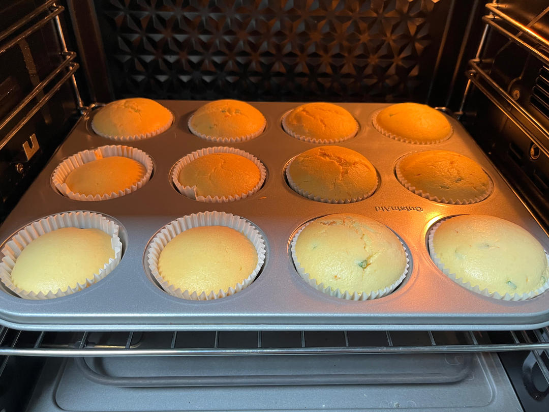 葱香肉松&甜蜜蜜-双重口味的cupcake