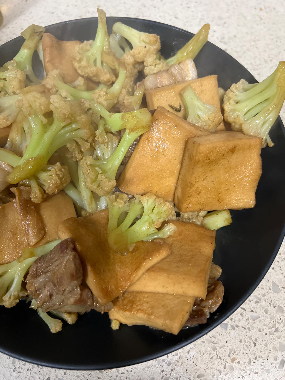 干煸菜花（花菜炒肉）