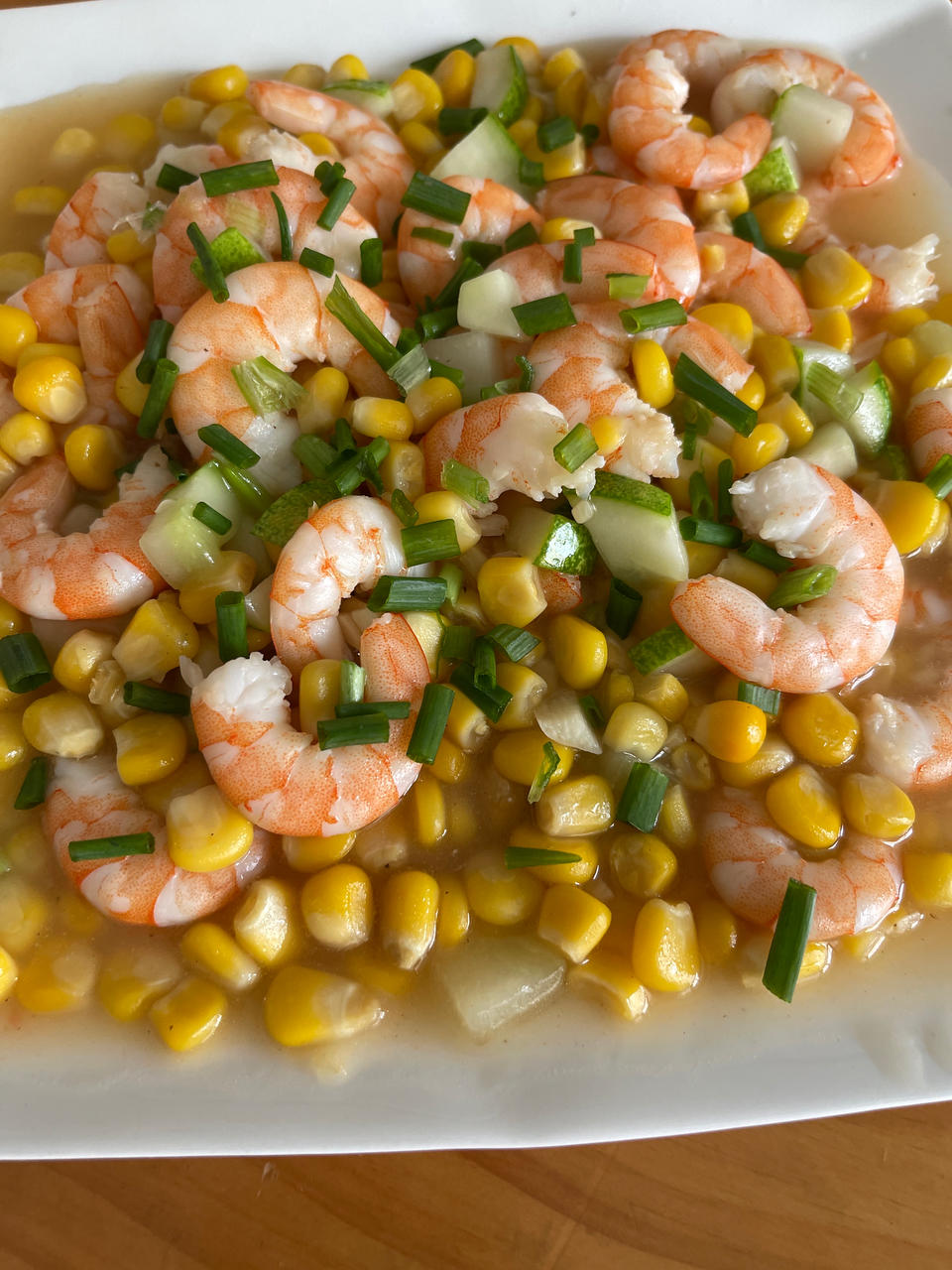 时蔬玉米虾仁