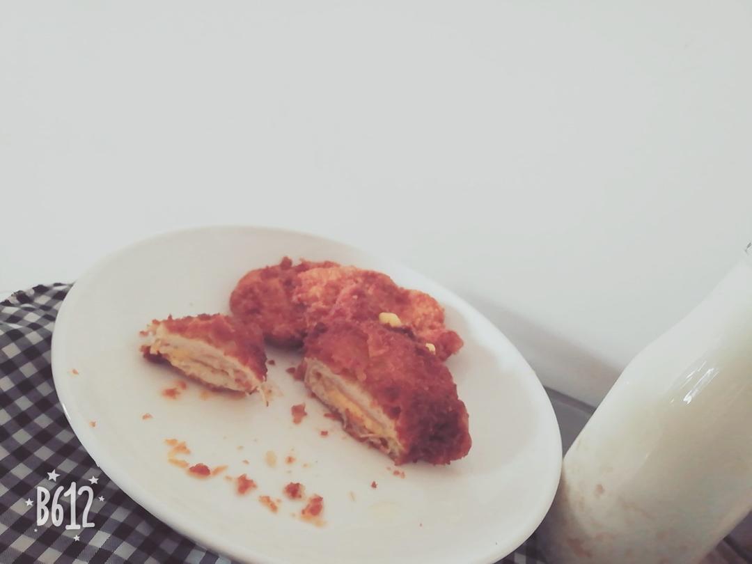 蜜桃牛奶（不用料理机）