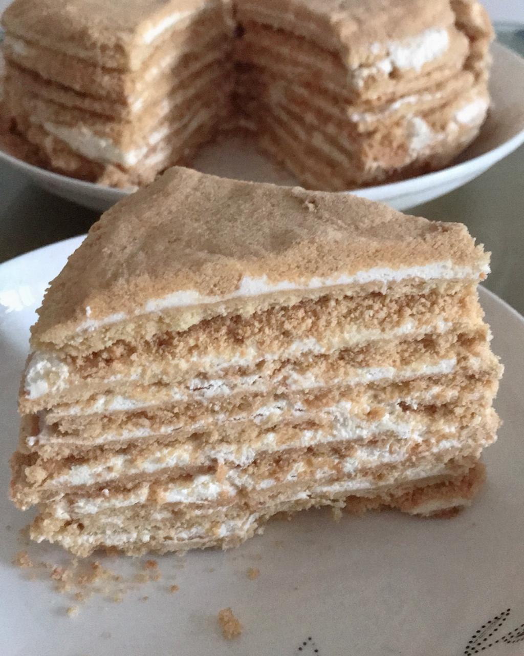 平湖陈阿姨做的俄罗斯蜂蜜蛋糕 千层蛋糕【又名提拉米苏】