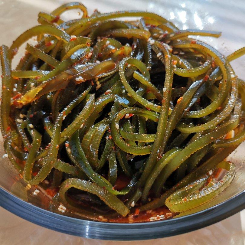 胖金麻麻做的麻辣海带丝 炝拌小菜