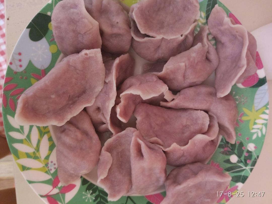 创意爆浆^紫甘蓝饺子^