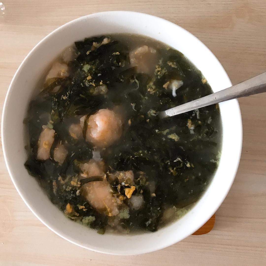 紫菜虾滑汤