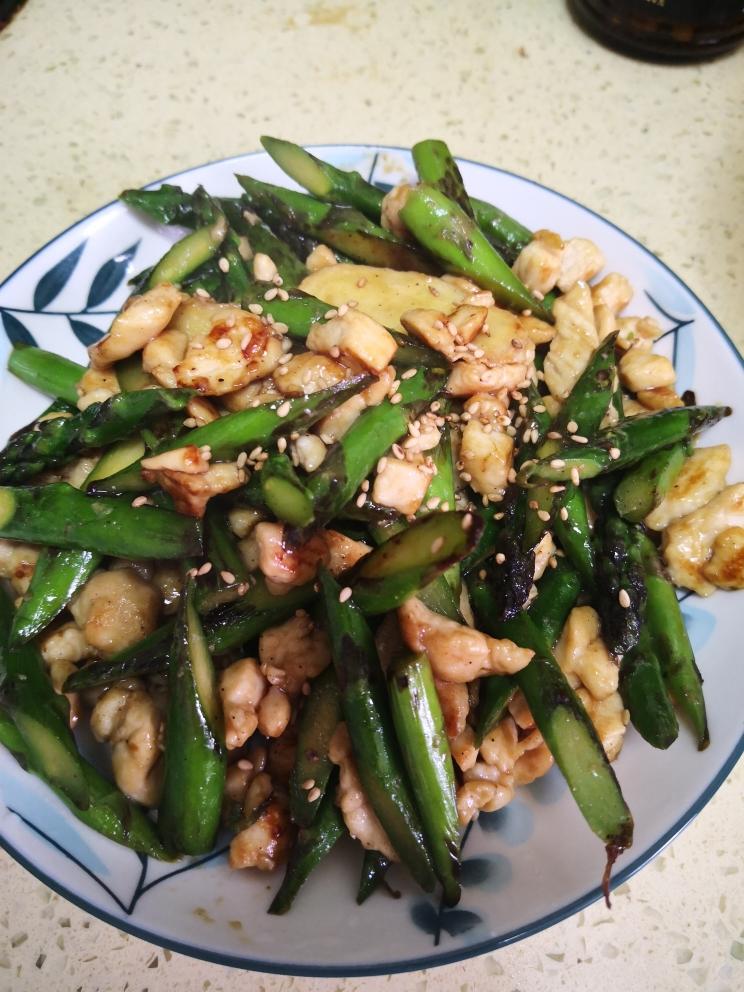 上班族！快手菜！黑胡椒芦笋鸡肉