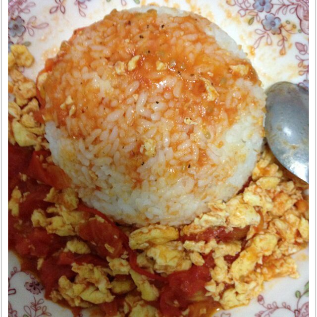 少油版西红柿鸡蛋盖浇饭