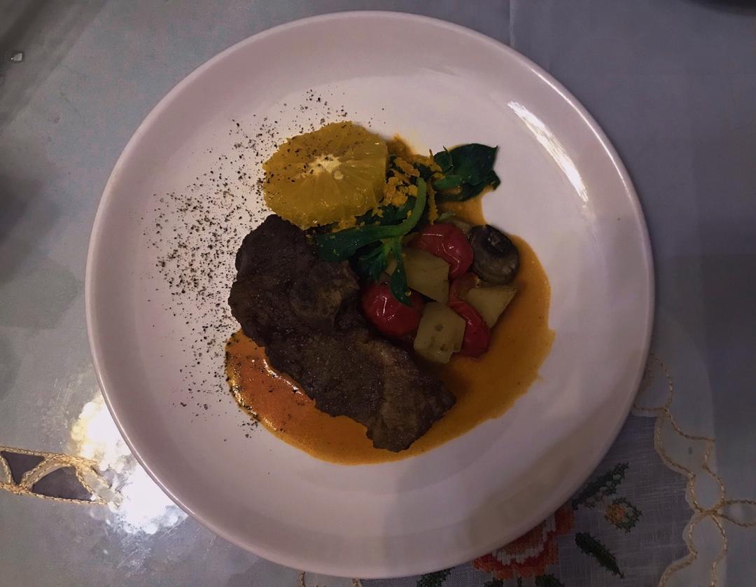 蔬菜烤排骨