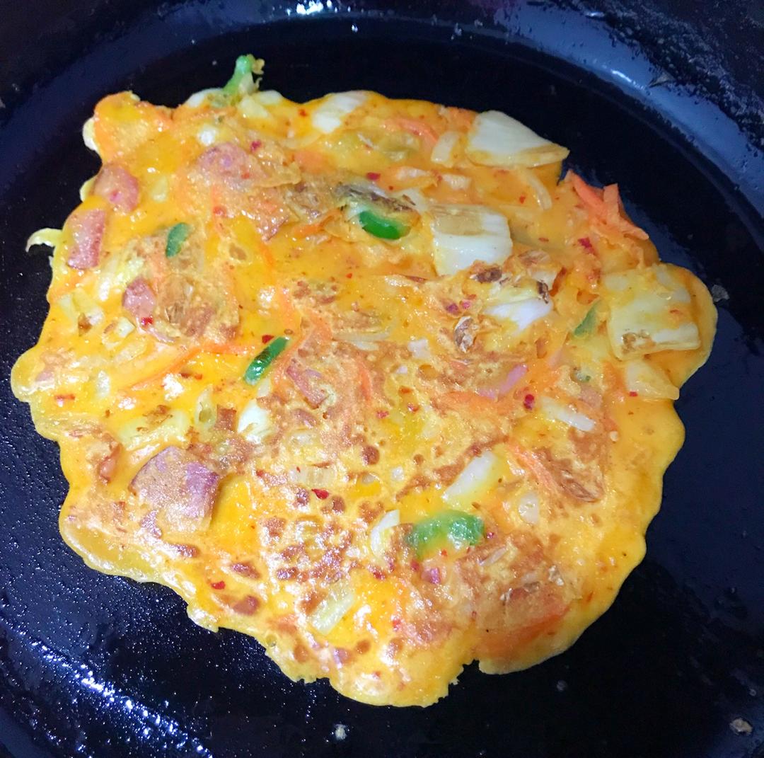 十五分钟的快手泡菜饼