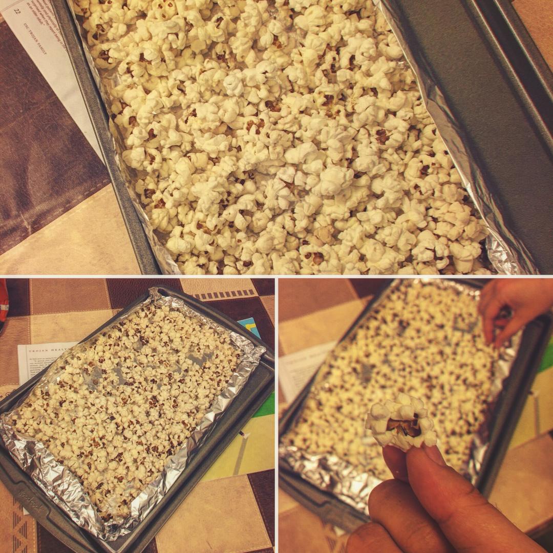 烤箱版无糖无油爆米花