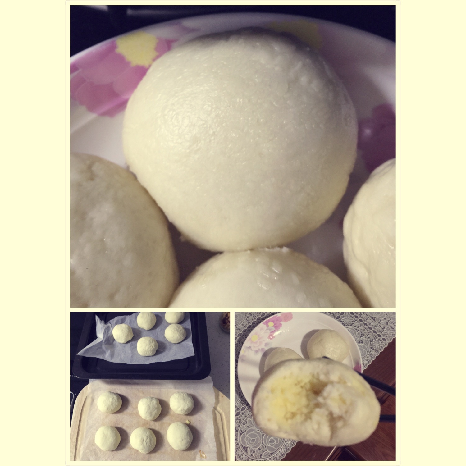 自制奶黄包