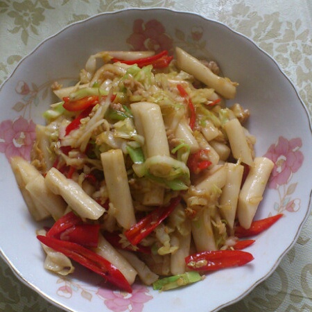 白菜炒年糕