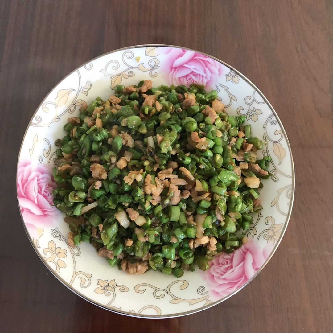 肉沫豆角下饭菜