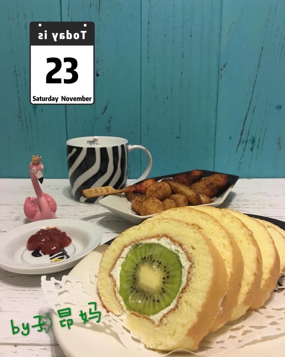 一个猕猴桃卷（蛋糕卷）