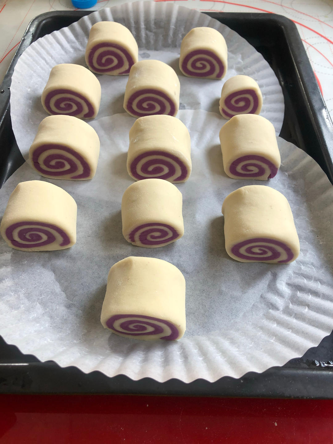 紫薯馒头卷（紫薯双色馒头）